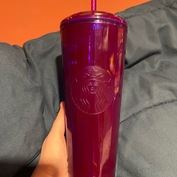 Starbucks Other - Starbucks Purple Holographic Translucent Kaleidoscope Domed Tumbler 24 oz